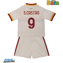 AS Roma Santiago Castro #9 Bortedraktsett Barn 2026-27 Kortermet (+ Korte bukser)